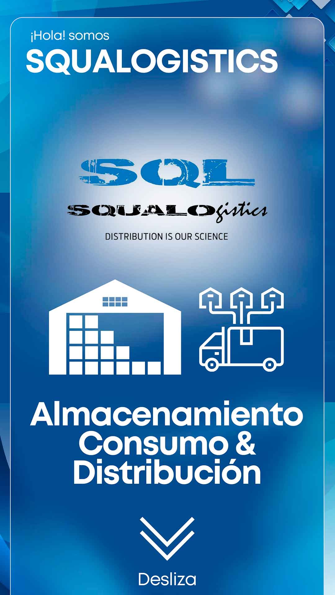 Portada del portafolio CONSUMO SQL Versión Movil de SQUA LOGISTICS